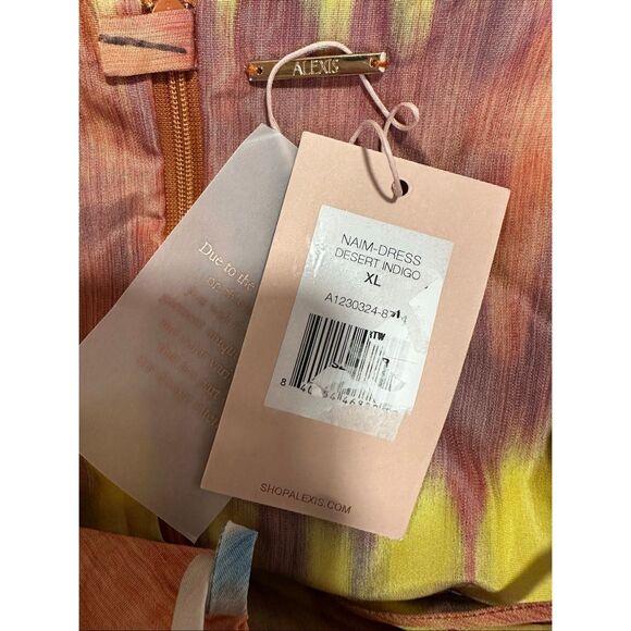 Alexis Naim Dyed Halterneck Minidress in Desert Indigo Size XL $695 - Picture 11 of 11